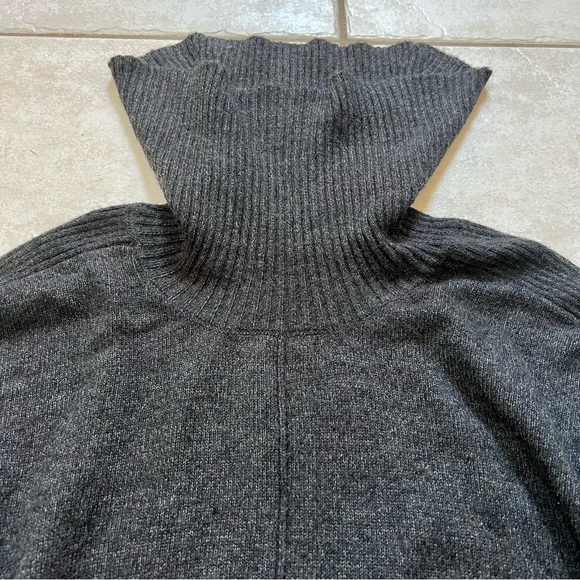 Cable & Gauge Charcoal Gray Cowl Neck Sweater - Picture 10 of 15